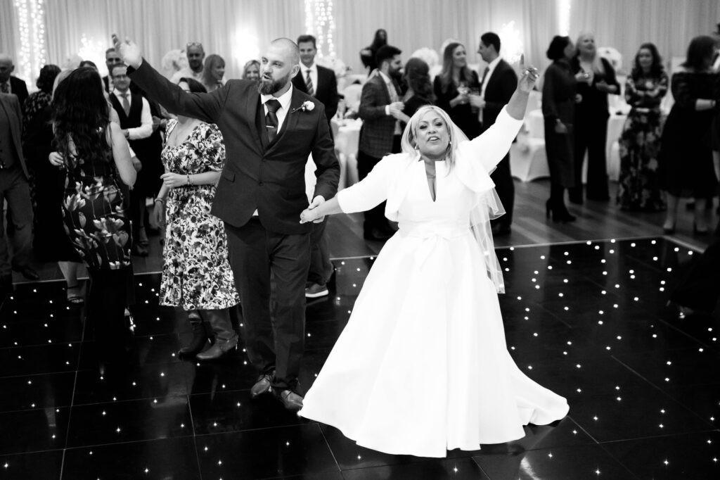Bride and Groom first dance at wedding reception, Luton, Bedfordshire